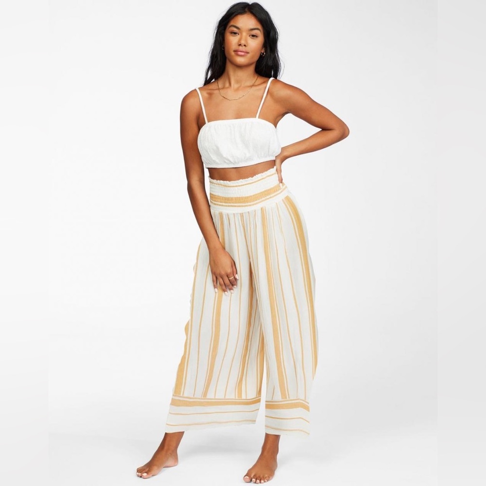 Billabong All Lines Up Cropped Pants - Sunflower